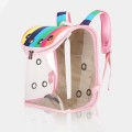 Rainbow Color Foldable Breathable Pet Backpack